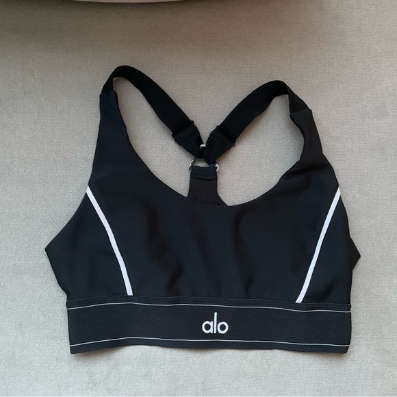 Alo Yoga Airlift Suit Up Bra Black/White S - Picture 11 of 16